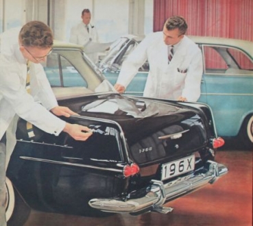 Opel Rekord Modelprogram 1960 "Zeitbewusst und klassisch schoen" Carbrochure (0114)
